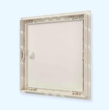 Л2525Р Ivory ЭРА (ERA) Люк ревизионный ЛР фланец 246х246 ручка 268х268 пластик Ivory EVECS